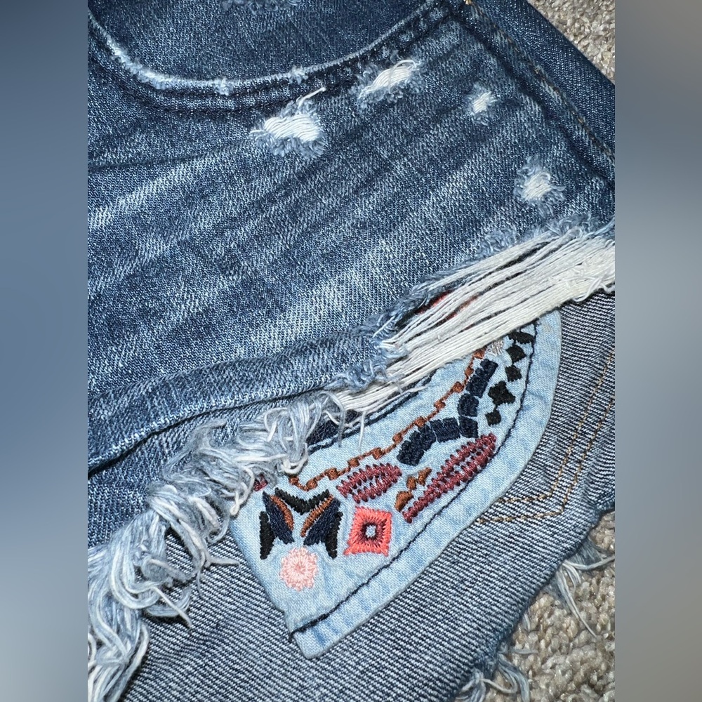 Abercrombie & Fitch Festival High Rise Denim Jean Shorts Size 26 - Picture 4 of 8